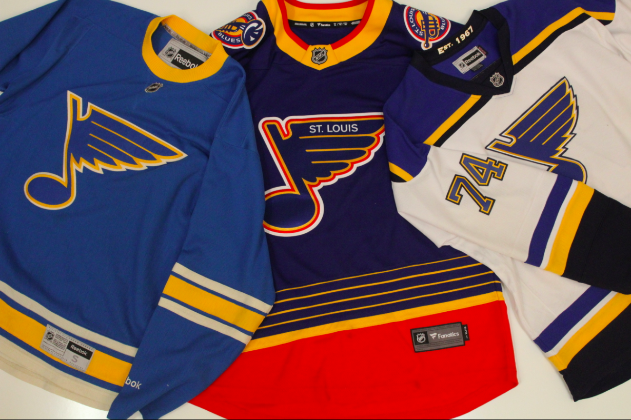 St. Louis Blues - You could own a game-used road jersey worn