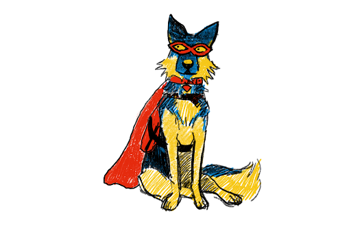 Therapy dogs do a superhero's work